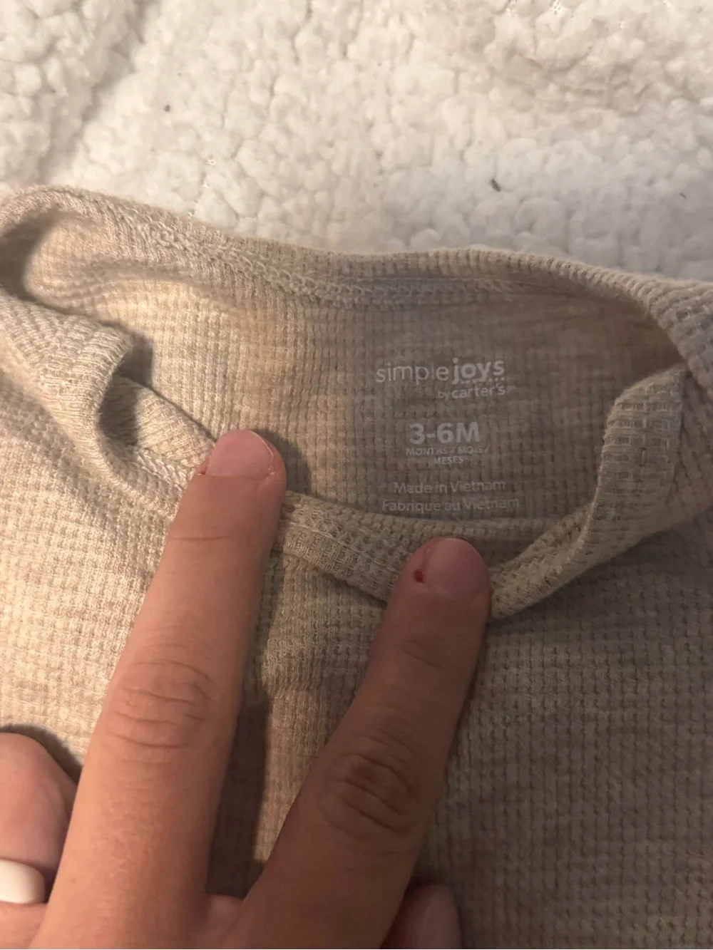 Carter's Taupe Long-Sleeve Baby One-Piece Bodysuit